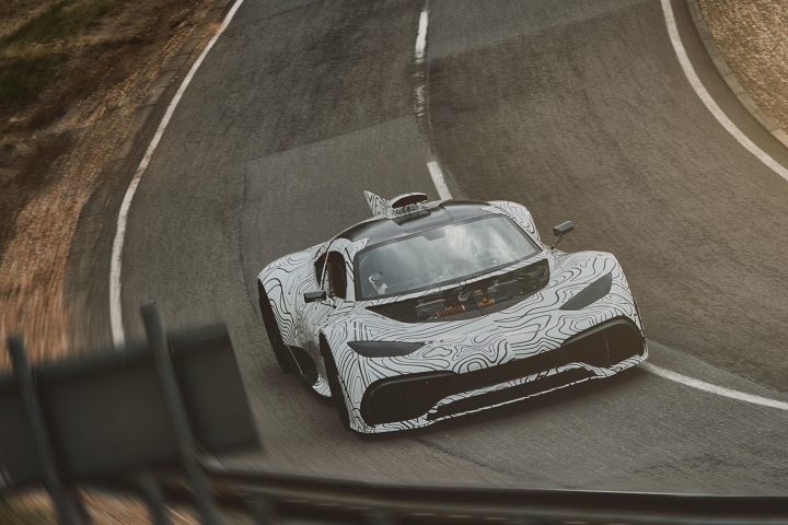 Mercedes-AMG Project ONE: Prototyp auf ErprobungMercedes-AMG Project ONE: Prototype Testing