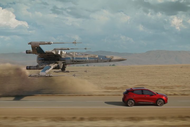 The 2022 Chevrolet Bolt EUV prepares to go into hyperspace along