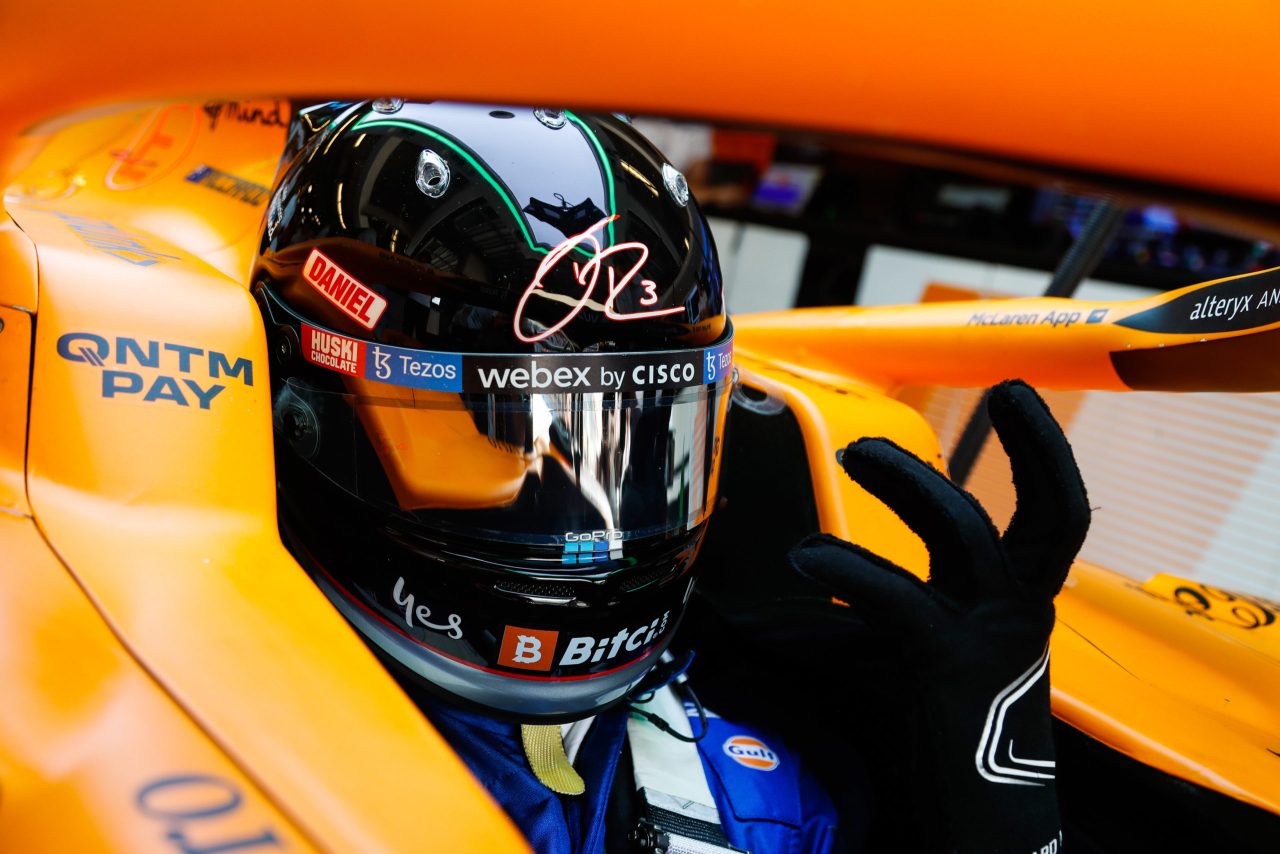 Daniel Ricciardo, McLaren, in cockpit