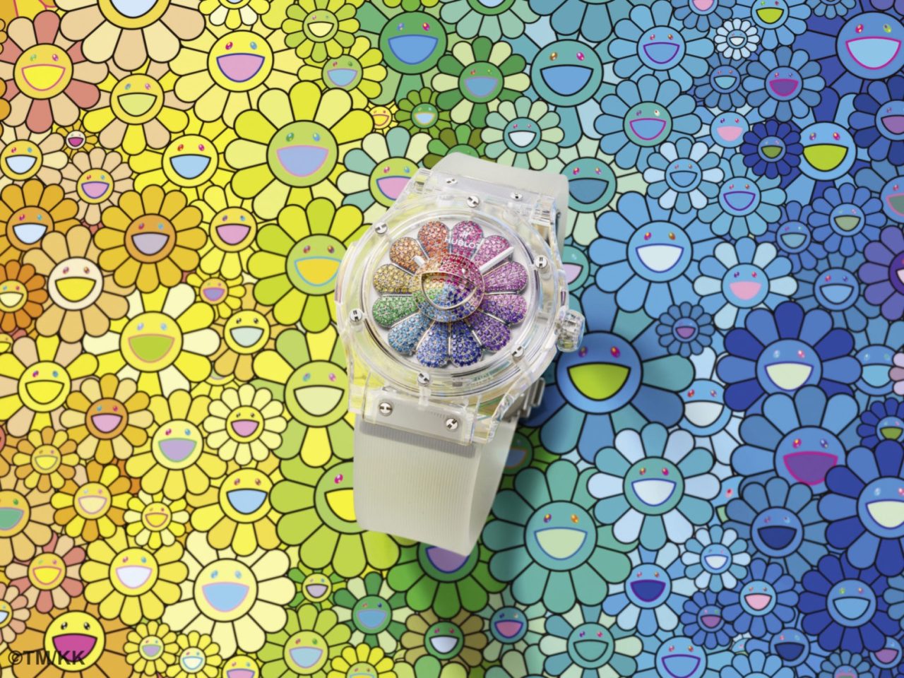 Hublot_Classic_Fusion_Takashi_Murakami_Sapphire_Rainbow_507.JX.0800.RT.TAK21 – Horizontal