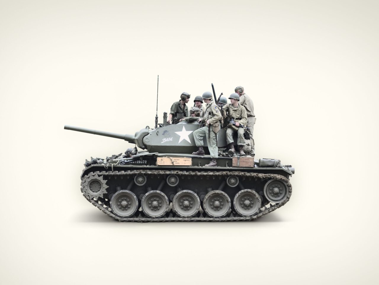 801 M24 light battle tank