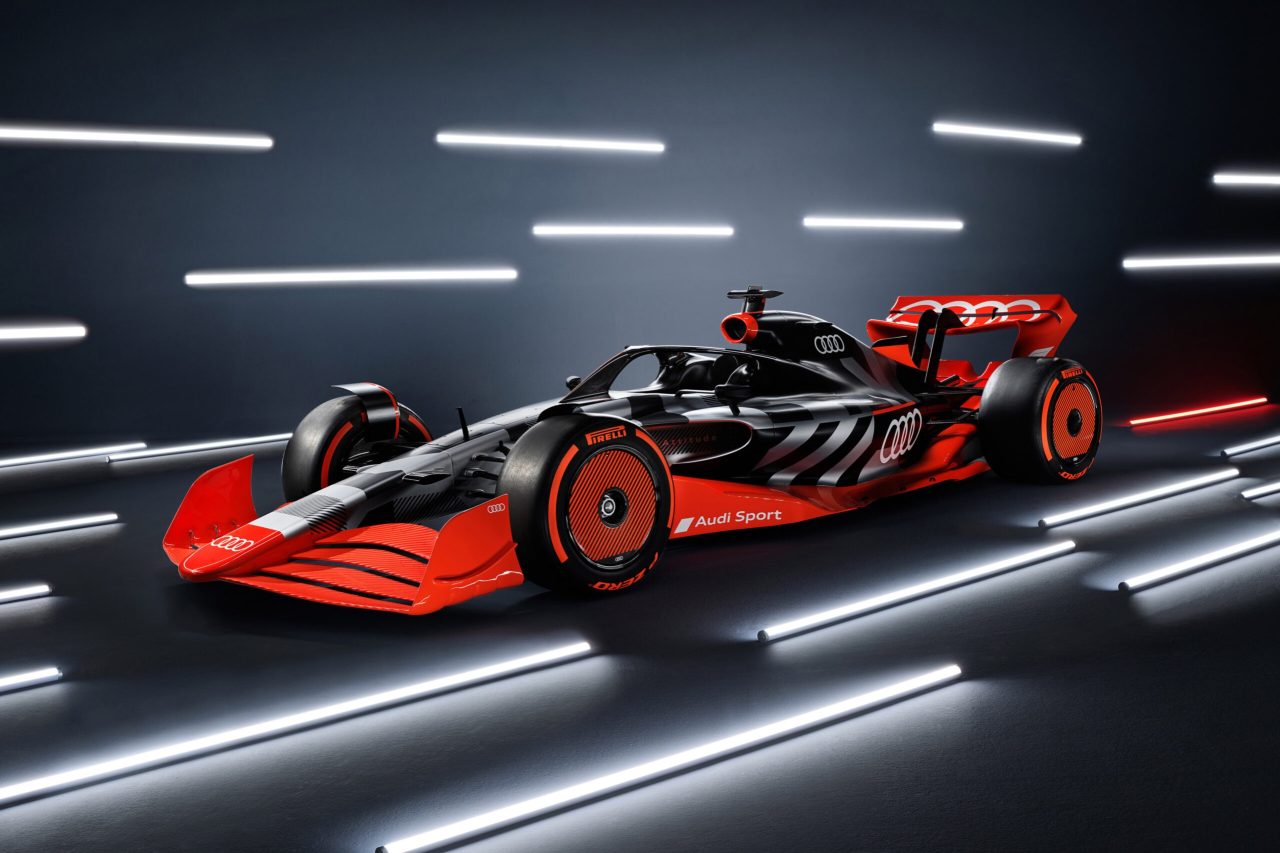 Showcar with Audi F1 launch livery