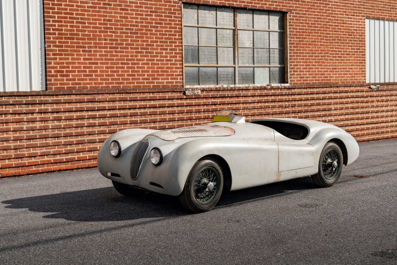 ‘LT3’ 1951 Jaguar works-built lightweight aluminum racing XK120-web