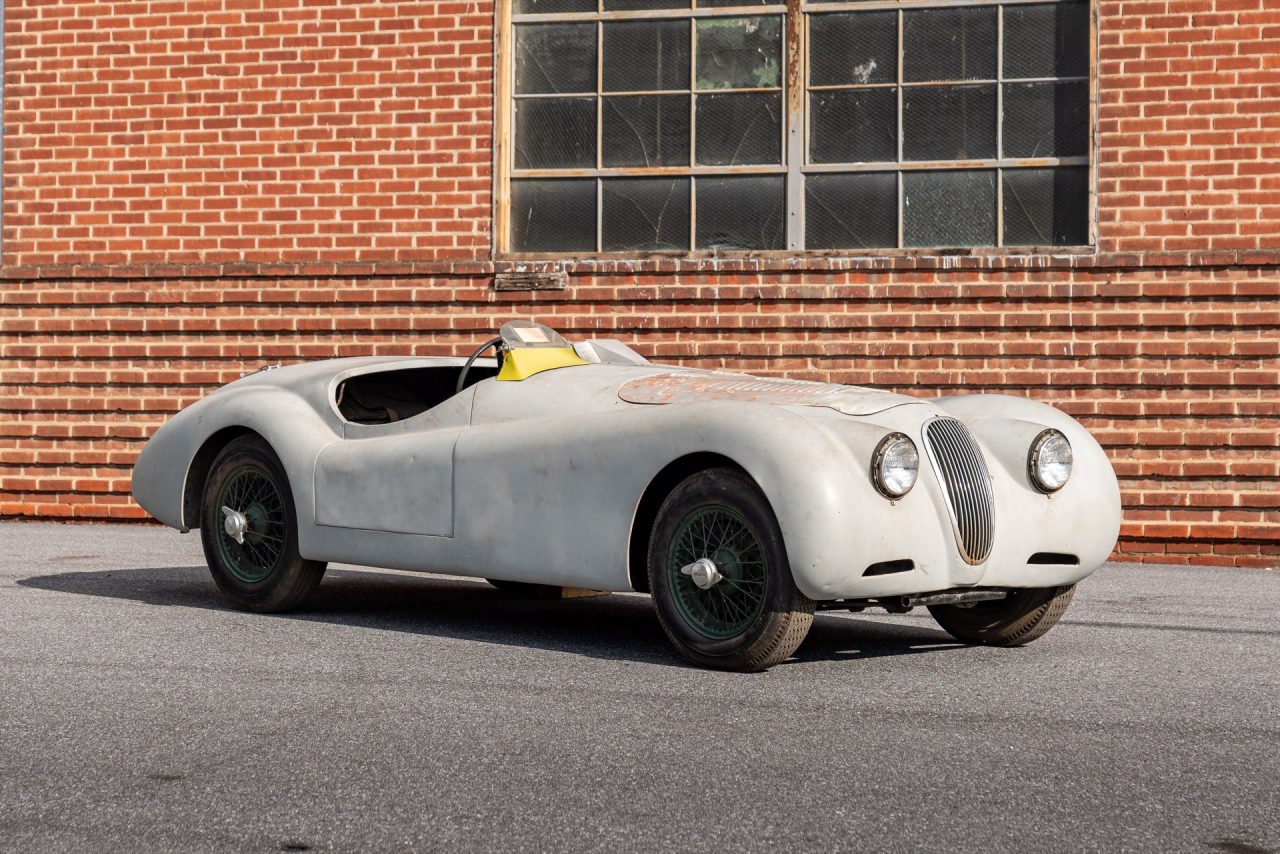 ‘LT3’ 1951 Jaguar works-built lightweight aluminum racing XK120. (1)-web